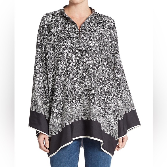 Helmut Lang floral printed silk tunic - Picture 1 of 6